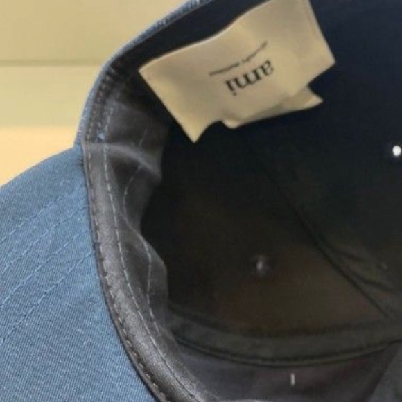 Ami Paris Denim Baseball Hat - Picture 3 of 3